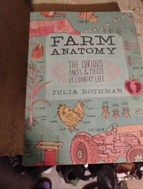 Farm Anatomy Book by Julia Rothman - Teal & Pink Illustrated Cover